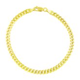 Golden Curb Link Bracelet