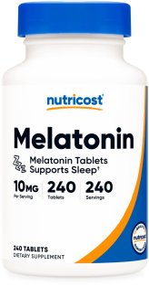 Melatonin Plus 10mg - Non-GMO, Gluten-Free Tablets (240 count)