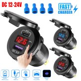 SwiftCharge Dual USB Car Socket with Voltmeter