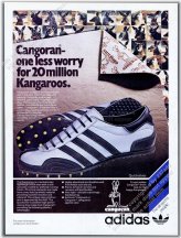 Adidas Quicksilver Cangoran Retro Track Shoe Print Ad