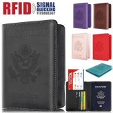 JourneySafe Leather Passport Wallet with RFID Protection