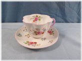 Elegant Floral Bone China Cup & Saucer Set