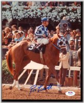 Ron Turcotte Jockey Autograph 8x10 Photo with PSA/DNA COA D10333