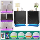 Glossy Drawer Duo Nightstands