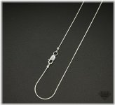 Serpentine Silver Chain Necklace