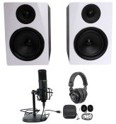 Studio Essentials Package with Monitors, Mic, and Headphones