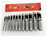 Precision Punch Set for Leatherworking and Gasket Making - 12 Hollow Punches in a Set