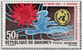 Dahomey Meteorological Day Stamp 1965