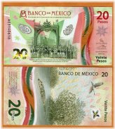 Mexican Independence Commemorative 20 Pesos Polymer Banknote 2021