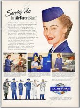 Vintage USAF Women Recruitment Print Ad