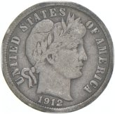 Vintage Silver Barber Dime