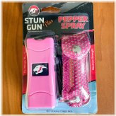 Rechargeable Self-Defense Kit with Stun Gun, Pepper Spray, and LED Light