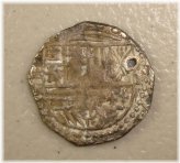 Potosi Silver Real - Assayer R, Philip III