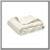 Solange Stripe Stitched Cotton Throw