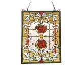 Victorian Floral Tiffany Panel