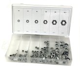 SecureFit Hex Nut Set - Stainless Steel with Nylon Insert (150pcs)