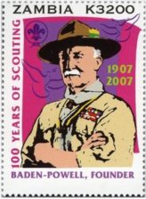 Zambia Baden Powell Founder Stamp