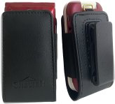 Leather Pinch Clip Case for Verizon Orbic Journey V, L Flip Phone