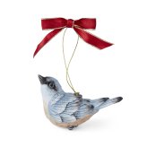 Nuthatch Blue Hanging Ornament