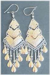 Andean Silver Dangle Earrings