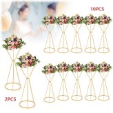 Golden Elegance Vase Centerpieces