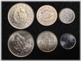 Guatemalan Centavos Trio: Uncirculated World Coins Set