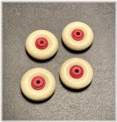 Antique Cast Iron Toy Car Wheels Set