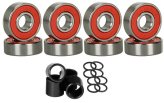 Red Precision Bearings with Spacers and Washers