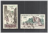 Ivory Coast Scenic Views 1962 Stamp Set