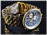 Chase Durer Flight Commander Sapphire Gold Watch