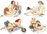 Vintage Vixen Waterslide Ceramic Decals
