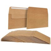 Kraft Adhesive Envelopes for 4x6" Cards and Invitations