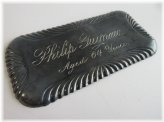 Eccentric Era Coffin Plate