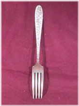Narcissus Reverse Design Silverplate Dinner Fork