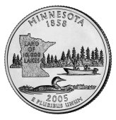 Land of 10,000 Lakes Commemorative Coin