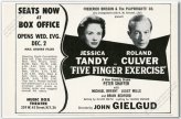 Vintage Five Finger Exercise Ad featuring Jessica Tandy and Roland Culver