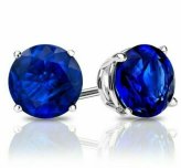 Sapphire Sparkle Stud Earrings