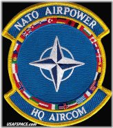 Allied Air Command Original Vel Patch - USAF NATO Airpower HQ