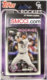 Rockies 2024 Topps Team Set with Coco Montes Rookie Card