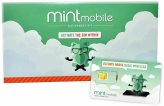 Mint SIM Card Kit - 3 Months of Reliable Communication with 4GB/month 4G LTE and 5G Connectivity