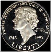 Jefferson's Legacy Silver Dollar