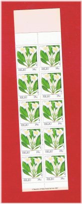 Palau Flower Stamp Set