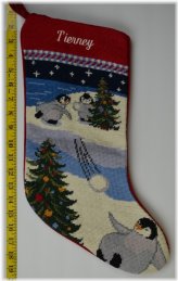Frosty Friends Needlepoint Stocking