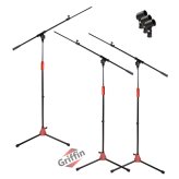 Tri-Boom Telescoping Mic Stand Set