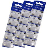 ButtonPower Alkaline Watch Batteries - Pack of 30