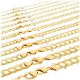 Gold Curb Link Chain