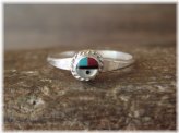Sunface Inlay Sterling Silver Ring