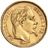 Napoleon III Laureate French Gold Coins - Authentic Circulated Collection