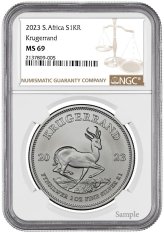 Silver Krugerrand MS69 Brown Label