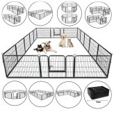 SafePlay Pet Enclosure - Expandable 16 Panels for Multiple Shapes and Sizes